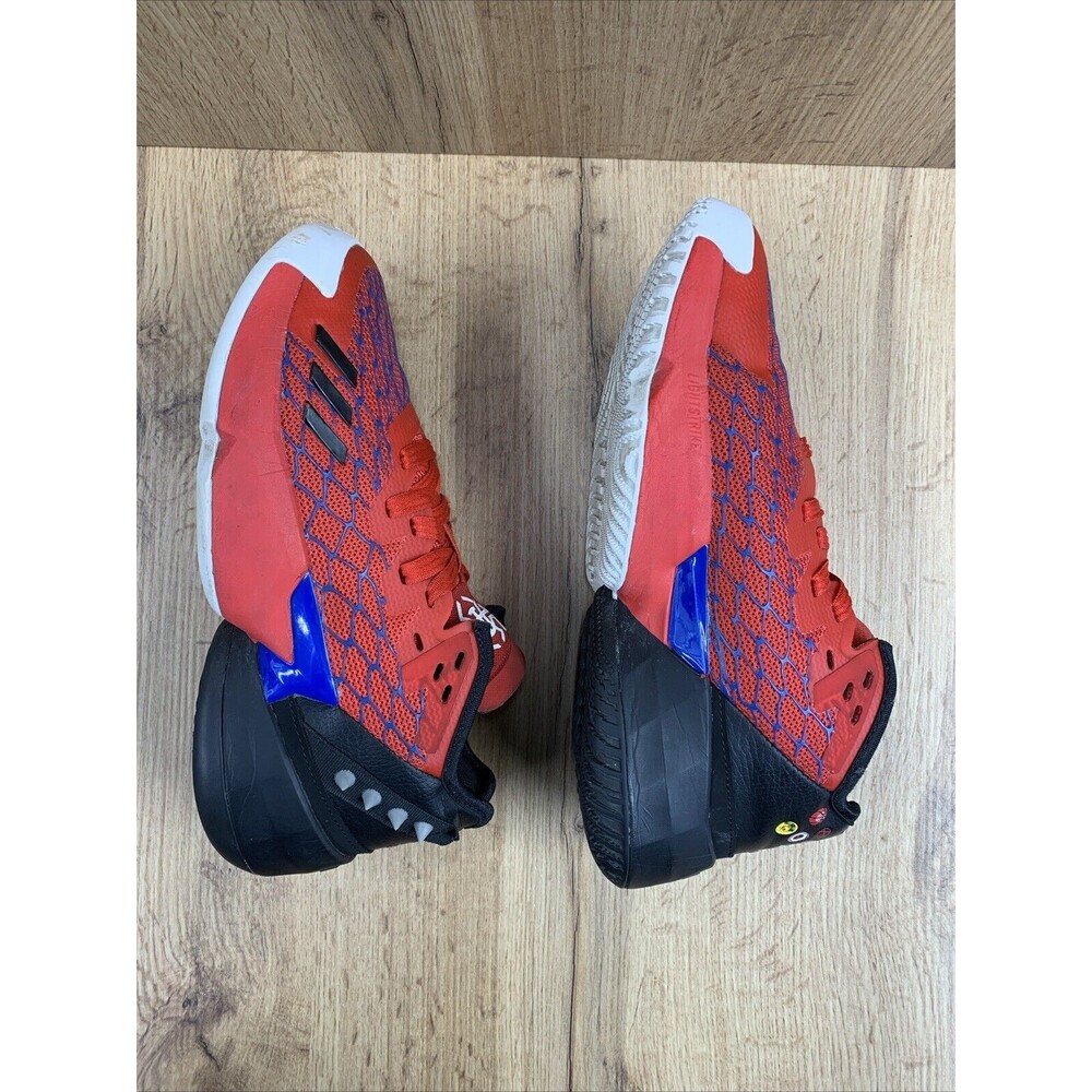 Adidas D.O.N. Issue 4 Spider-Man Red Basketball Sneaker Shoes Size 5 Rare HR1616 - Picture 10 of 13